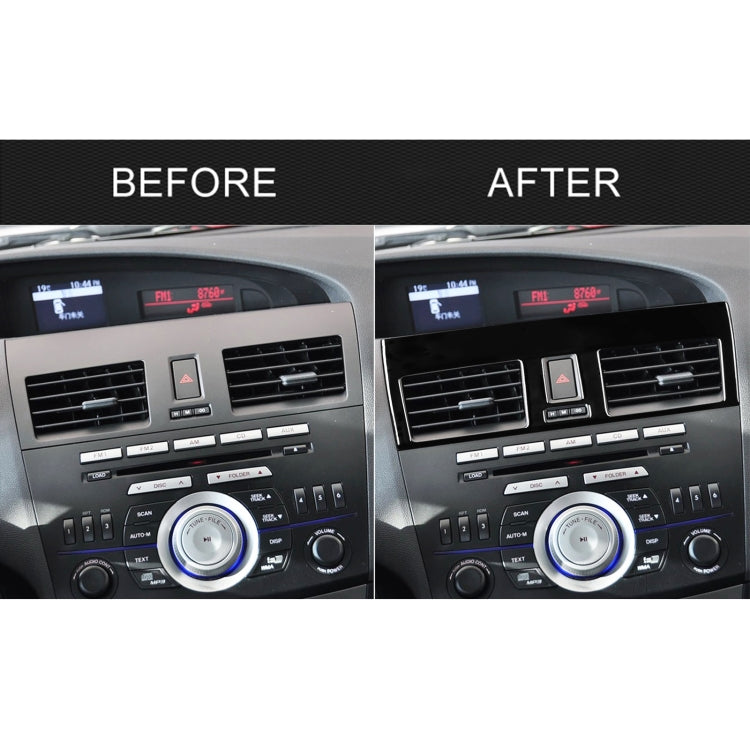 For Mazda 3 Axela 2010-2013 2 in 1 Car Central Vent Set B Decorative Sticker, Left Drive - Car Interior Mouldings by PMC Jewellery | Online Shopping South Africa | PMC Jewellery | Buy Now Pay Later Mobicred