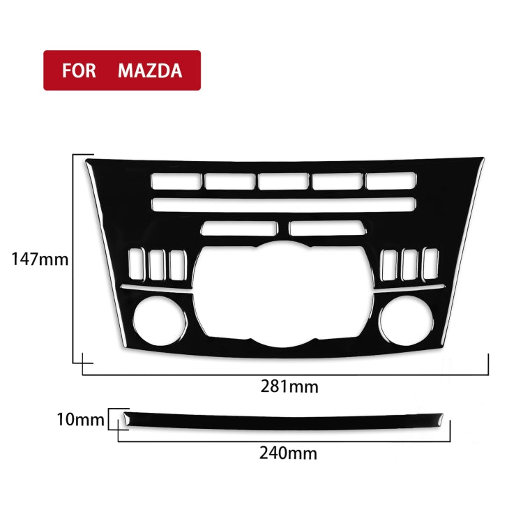 For Mazda 3 Axela 2010-2013 Car Radio Panel Decorative Sticker, Left and Right Drive Universal - Car Interior Mouldings by PMC Jewellery | Online Shopping South Africa | PMC Jewellery | Buy Now Pay Later Mobicred