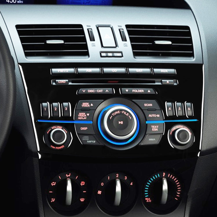 For Mazda 3 Axela 2010-2013 Car Radio Panel Decorative Sticker, Left and Right Drive Universal - Car Interior Mouldings by PMC Jewellery | Online Shopping South Africa | PMC Jewellery | Buy Now Pay Later Mobicred