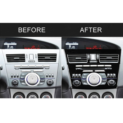 For Mazda 3 Axela 2010-2013 4 in 1 Car Central Control Radio Set A Decorative Sticker, Left Drive - Car Interior Mouldings by PMC Jewellery | Online Shopping South Africa | PMC Jewellery | Buy Now Pay Later Mobicred