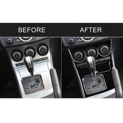 For Mazda 3 Axela 2010-2013 4 in 1 Car AC Gear Frame Set A Decorative Sticker, Left Drive - Car Interior Mouldings by PMC Jewellery | Online Shopping South Africa | PMC Jewellery | Buy Now Pay Later Mobicred