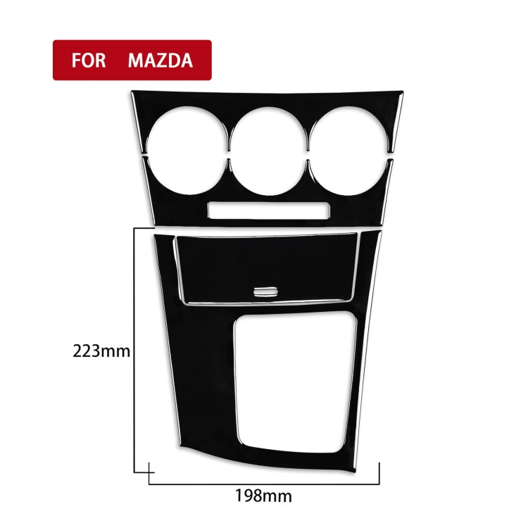 For Mazda 3 Axela 2010-2013 4 in 1 Car AC Gear Frame Set B Decorative Sticker, Right Drive - Car Interior Mouldings by PMC Jewellery | Online Shopping South Africa | PMC Jewellery | Buy Now Pay Later Mobicred