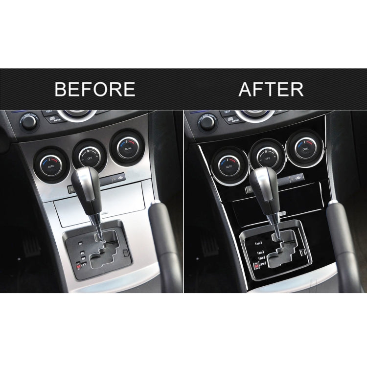 For Mazda 3 Axela 2010-2013 6 in 1 Car AC Gear Panel Set B Decorative Sticker, Left Drive - Car Interior Mouldings by PMC Jewellery | Online Shopping South Africa | PMC Jewellery | Buy Now Pay Later Mobicred