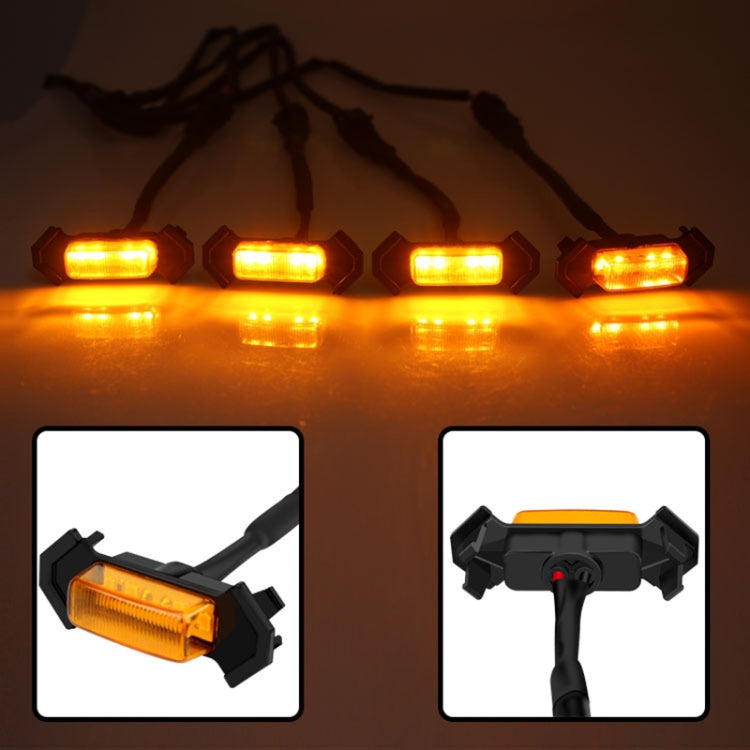 For Toyota Tacoma TRD 2016-2019 3 in 1 Car LED Front Grille Warning Lights, Daytime Running Lights & Wide Lights (Yellow Light) - Clearance Lights by PMC Jewellery | Online Shopping South Africa | PMC Jewellery | Buy Now Pay Later Mobicred