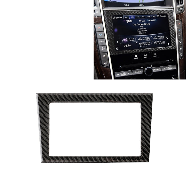 Car Carbon Fiber Navigation Frame Decorative Sticker for Infiniti Q50 / Q60 2014-2020 - Car Interior Mouldings by PMC Jewellery | Online Shopping South Africa | PMC Jewellery | Buy Now Pay Later Mobicred