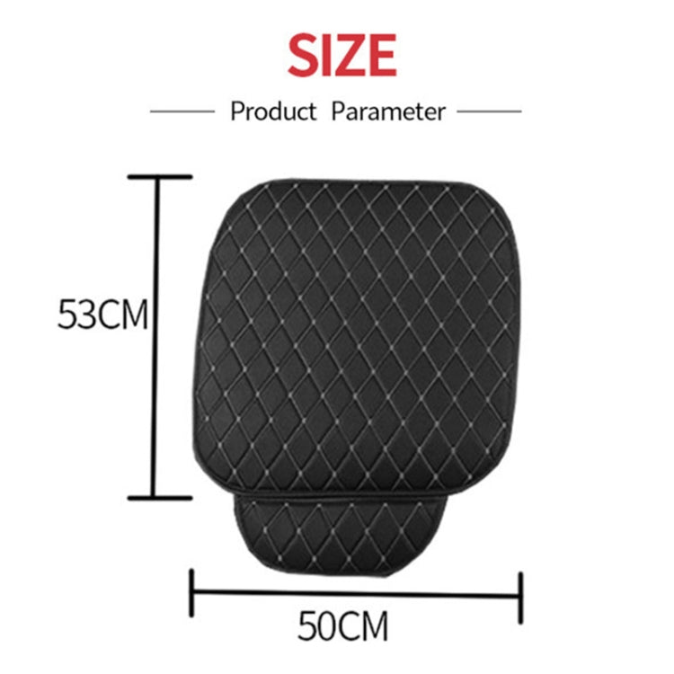 Car Seat Cushion Universal Simple Seat Cover Anti-slip Mat Auto Accessories (Black Red) - Seat Accessories by PMC Jewellery | Online Shopping South Africa | PMC Jewellery | Buy Now Pay Later Mobicred