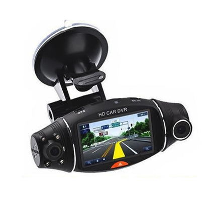 R310 2.7 inch Dual Lens Wide Angle Night Vision HD 720P Video Car DVR, Support TF Card (32GB Max) / Motion Detection / G-Sensor - Car DVRs by PMC Jewellery | Online Shopping South Africa | PMC Jewellery | Buy Now Pay Later Mobicred