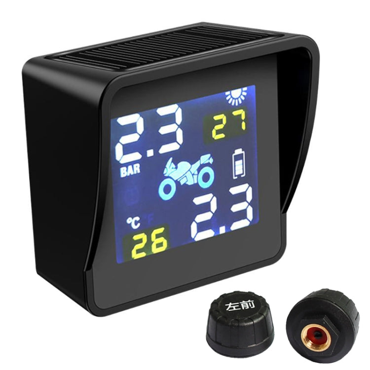 Universal Motorcycle Wireless High Precision Solar Energy TPMS Tire Pressure Alarm System External Tire Monitor - Electrical System by PMC Jewellery | Online Shopping South Africa | PMC Jewellery | Buy Now Pay Later Mobicred