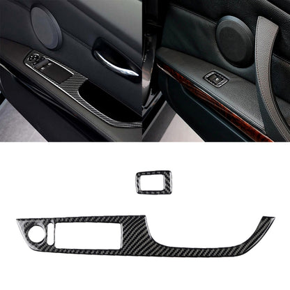 2 in 1 Carbon Fiber Car Right Driving Lifting Panel Decorative Sticker for BMW E92 2005-2012 - Car Interior Mouldings by PMC Jewellery | Online Shopping South Africa | PMC Jewellery | Buy Now Pay Later Mobicred