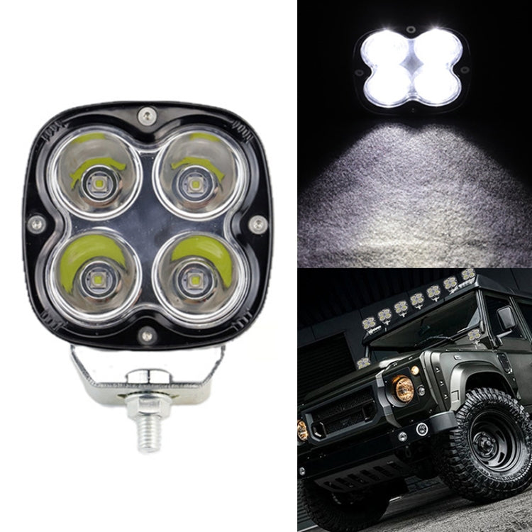 DC9-80V 40W Car 4LEDs Spotlight Work Light / Fog Lamp - Work Lights by PMC Jewellery | Online Shopping South Africa | PMC Jewellery | Buy Now Pay Later Mobicred