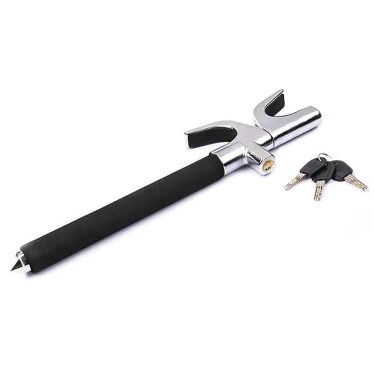 Car Adjustable Telescopic U Shape Steering Wheel Lock Anti-theft Cipher Lock with Safety Hammer - Steering Wheel Locks by PMC Jewellery | Online Shopping South Africa | PMC Jewellery | Buy Now Pay Later Mobicred