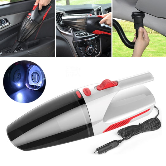 Car Wired Portable 120W Handheld Powerful Vacuum Cleaner with LED Light Cable Length: 5m(White) - Vacuum Cleaner by PMC Jewellery | Online Shopping South Africa | PMC Jewellery | Buy Now Pay Later Mobicred