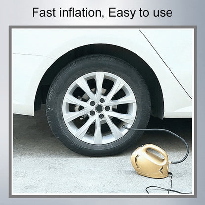 DC 12V 100W Four In One Portable  Car Tire Pump Inflatable Pump(Gold) - Inflatable Pump by PMC Jewellery | Online Shopping South Africa | PMC Jewellery