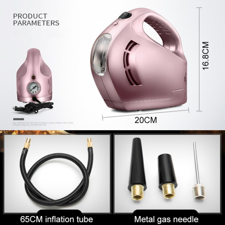 DC 12V 100W Four In One Portable  Car Tire Pump Inflatable Pump(Rose Gold) - Inflatable Pump by PMC Jewellery | Online Shopping South Africa | PMC Jewellery