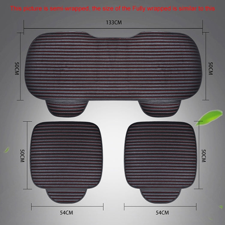 3 in 1 Car Seat Cushion Free Binding All Inclusive Seat Mat Set (Coffee) - Seat Accessories by PMC Jewellery | Online Shopping South Africa | PMC Jewellery | Buy Now Pay Later Mobicred