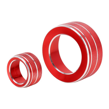 3 PCS Car Metal Air Conditioner Knob Case for Honda AVANCIER / URV (Red) - Decoration Rings by PMC Jewellery | Online Shopping South Africa | PMC Jewellery | Buy Now Pay Later Mobicred