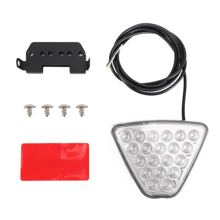 DC12V 1W Car Triangle Highlight Brake Lights Reversing Light with 20LEDs SMD-3528 (Transparent) - Brake Lights by PMC Jewellery | Online Shopping South Africa | PMC Jewellery | Buy Now Pay Later Mobicred