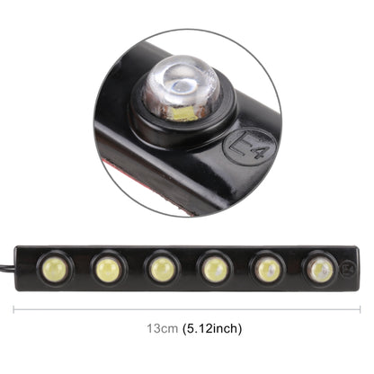 6LEDs SMD-5050 DC12V / 1.3W / 5500K / 65LM Car Daytime Running Light - Running Lights by PMC Jewellery | Online Shopping South Africa | PMC Jewellery | Buy Now Pay Later Mobicred