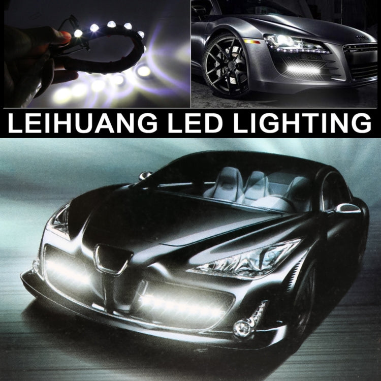 8LEDs SMD-5050 DC12V / 1.7W / 5500K / 87LM Car Daytime Running Light - Running Lights by PMC Jewellery | Online Shopping South Africa | PMC Jewellery | Buy Now Pay Later Mobicred