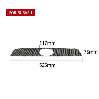 Car Carbon Fiber Rear Logo Decorative Strip for Subaru BRZ / Toyota 86 2013-2020, Left and Right Drive Universal(Black) - Car Interior Mouldings by PMC Jewellery | Online Shopping South Africa | PMC Jewellery | Buy Now Pay Later Mobicred