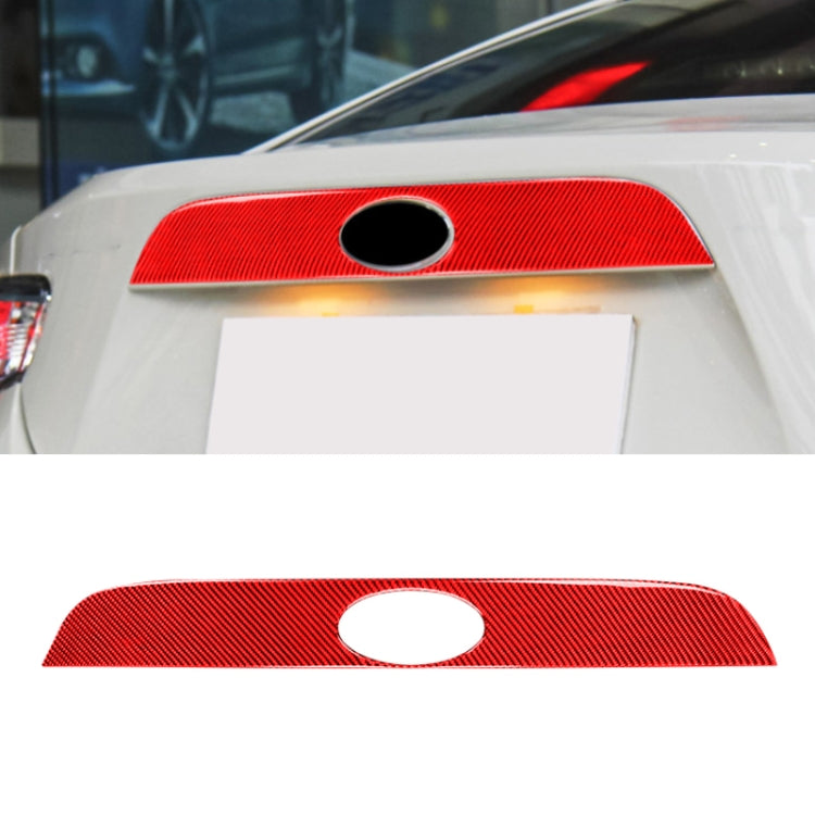 Car Carbon Fiber Rear Logo Decorative Strip for Subaru BRZ / Toyota 86 2013-2020, Left and Right Drive Universal(Red) - Car Interior Mouldings by PMC Jewellery | Online Shopping South Africa | PMC Jewellery | Buy Now Pay Later Mobicred