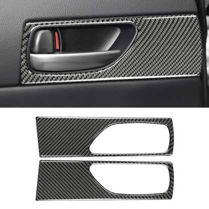 Car Carbon Fiber Rear Door Handle Decorative Sticker for Lexus IS250 2013-, Left Drive - Car Interior Mouldings by PMC Jewellery | Online Shopping South Africa | PMC Jewellery | Buy Now Pay Later Mobicred