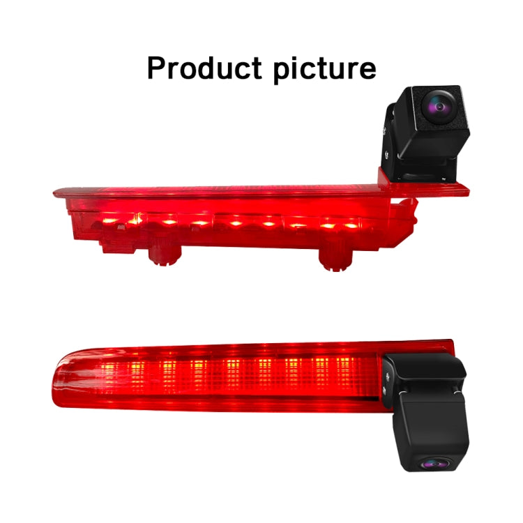 PZ470 Car Waterproof 170 Degree Brake Light View Camera + 7 inch Rearview Monitor for Volkswagen T5 / T6 2010-2017 - Rear View Cameras by PMC Jewellery | Online Shopping South Africa | PMC Jewellery | Buy Now Pay Later Mobicred