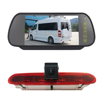 PZ472 Car Waterproof 170 Degree Brake Light View Camera + 7 inch Rearview Monitor for Fiat / Opel - Rear View Cameras by PMC Jewellery | Online Shopping South Africa | PMC Jewellery | Buy Now Pay Later Mobicred