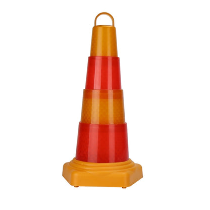 Portable Foldable LED Road Safety Road Cones Height: 42cm - Reflective Material by PMC Jewellery | Online Shopping South Africa | PMC Jewellery | Buy Now Pay Later Mobicred