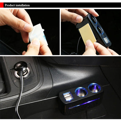 SHUNWEI SD-1928A 80W 3A Car 2 in 1 Dual USB Charger Cigarette Lighter - Cigar Socket by SHUNWEI | Online Shopping South Africa | PMC Jewellery