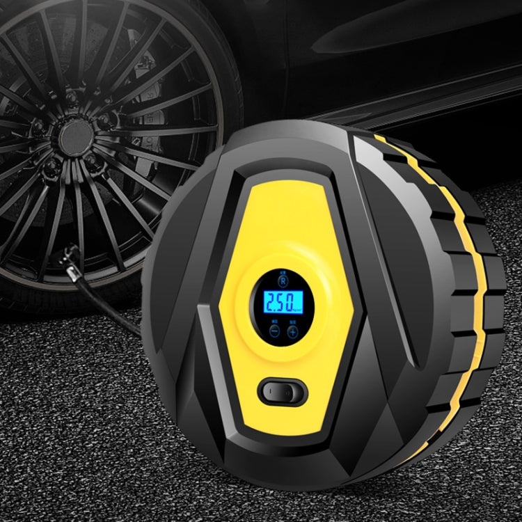 DC12V 120W Portable Multifunctional Round Car Air Pump with Digital Display - Inflatable Pump by PMC Jewellery | Online Shopping South Africa | PMC Jewellery