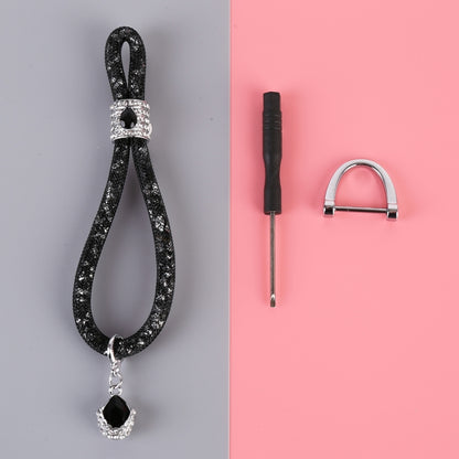 Car Diamond Metal + Plastic Keychain (Black) - Key Rings by PMC Jewellery | Online Shopping South Africa | PMC Jewellery