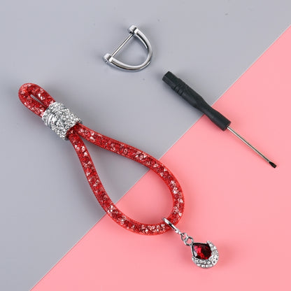 Car Diamond Metal + Plastic Keychain (Red) - Key Rings by PMC Jewellery | Online Shopping South Africa | PMC Jewellery