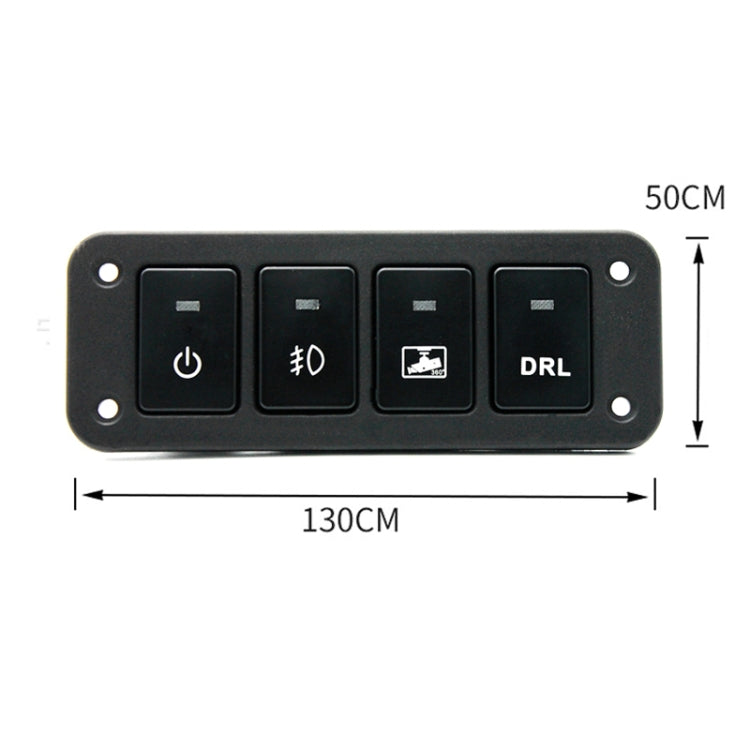 12-24V Car Modified 4-position Switch Panel for Toyota - Car Switches by PMC Jewellery | Online Shopping South Africa | PMC Jewellery | Buy Now Pay Later Mobicred