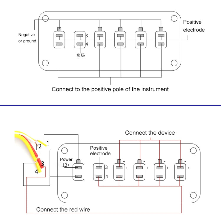 12V Universal Car One-key Start Button Modified Racing LED Light Rocker Switch Panel (Blue) - Car Switches by PMC Jewellery | Online Shopping South Africa | PMC Jewellery | Buy Now Pay Later Mobicred