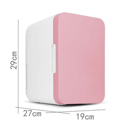 8L 37-48W Car / Home Mini Refrigerator, EU Plug(Pink) - Refrigerators by PMC Jewellery | Online Shopping South Africa | PMC Jewellery | Buy Now Pay Later Mobicred