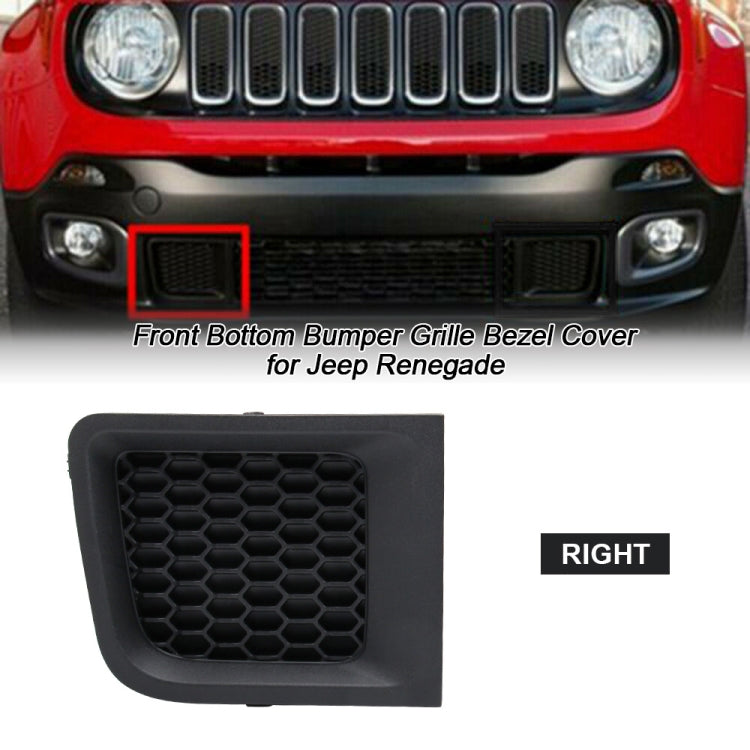 Car Right Front Bumper Lower Grille Bezel Cover for Jeep Renegade - Trunk & Bumper Accessories by PMC Jewellery | Online Shopping South Africa | PMC Jewellery