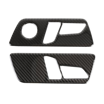 2 in 1 Car Carbon Fiber Seat Adjustment Panel Decorative Sticker for WEY TANK 300 - Car Interior Mouldings by PMC Jewellery | Online Shopping South Africa | PMC Jewellery | Buy Now Pay Later Mobicred