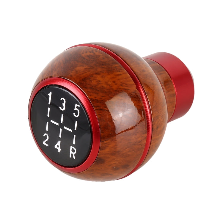 Car Shift Handball Gear Lever Gear 6-stall Wood Texture Shift Knob - Shift Knob by PMC Jewellery | Online Shopping South Africa | PMC Jewellery | Buy Now Pay Later Mobicred