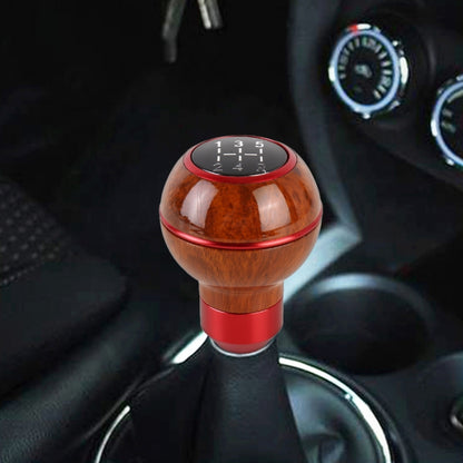 Car Shift Handball Gear Lever Gear 6-stall Wood Texture Shift Knob - Shift Knob by PMC Jewellery | Online Shopping South Africa | PMC Jewellery | Buy Now Pay Later Mobicred