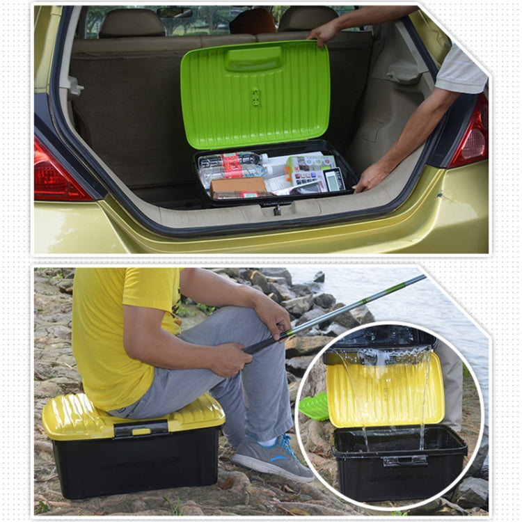 3R-2002 Car / Household Storage Box Sealed Box, Capacity: 40L(Yellow) - Stowing Tidying by 3R | Online Shopping South Africa | PMC Jewellery | Buy Now Pay Later Mobicred