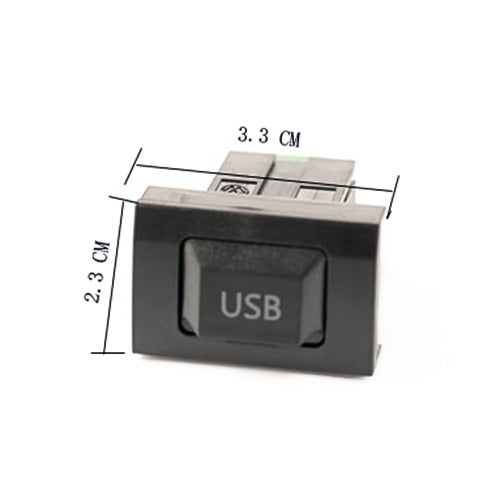 Car Center Console CD Reserved Position Modified USB Port 3.3x2.3cm for Volkswagen / Audi / Skoda - Car Switches by PMC Jewellery | Online Shopping South Africa | PMC Jewellery | Buy Now Pay Later Mobicred