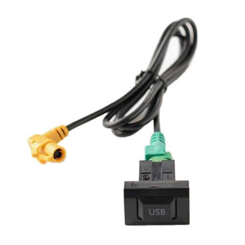 Car Center Console CD Reserved Position Modified USB Port 3.3x2.3cm + Cable Wiring Harness for Volkswagen / Audi / Skoda, Cable Length: 1m - Car Switches by PMC Jewellery | Online Shopping South Africa | PMC Jewellery | Buy Now Pay Later Mobicred