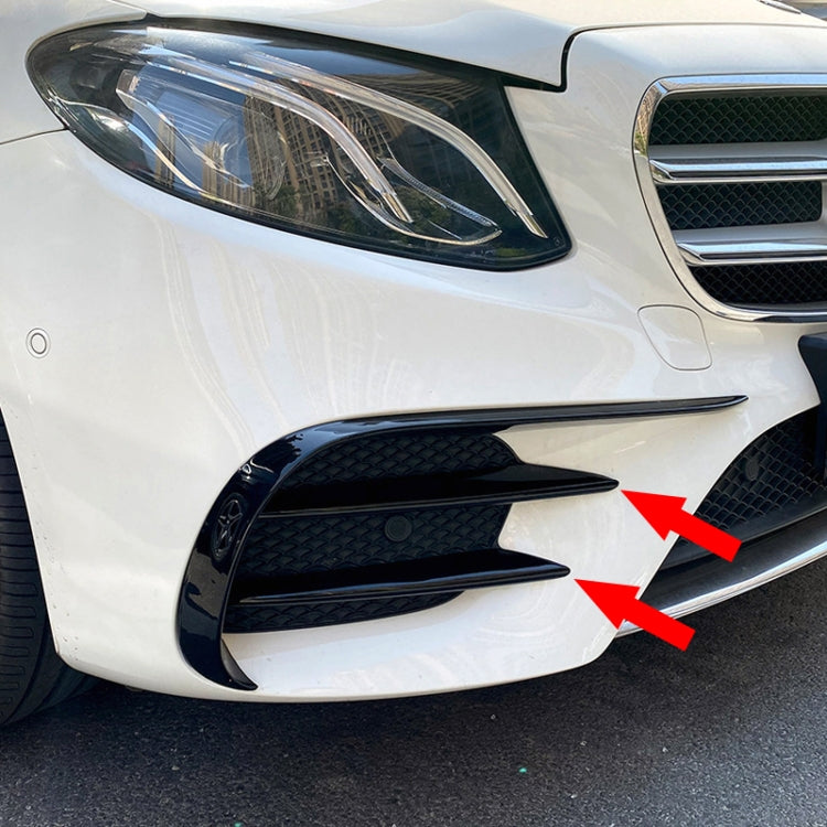 Car Front Bumper AMG Air Inlet Grille Decoration Sticker Strip for Mercedes-Benz E Class W213 2016-2020/E200/E260/E300 (Black) - Decorative Strip by PMC Jewellery | Online Shopping South Africa | PMC Jewellery | Buy Now Pay Later Mobicred