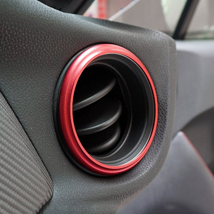 2 PCS Car Air Conditioner Air Outlet Decorative Ring for Subaru BRZ Outback / Toyota 86(Red) - Decoration Rings by PMC Jewellery | Online Shopping South Africa | PMC Jewellery | Buy Now Pay Later Mobicred