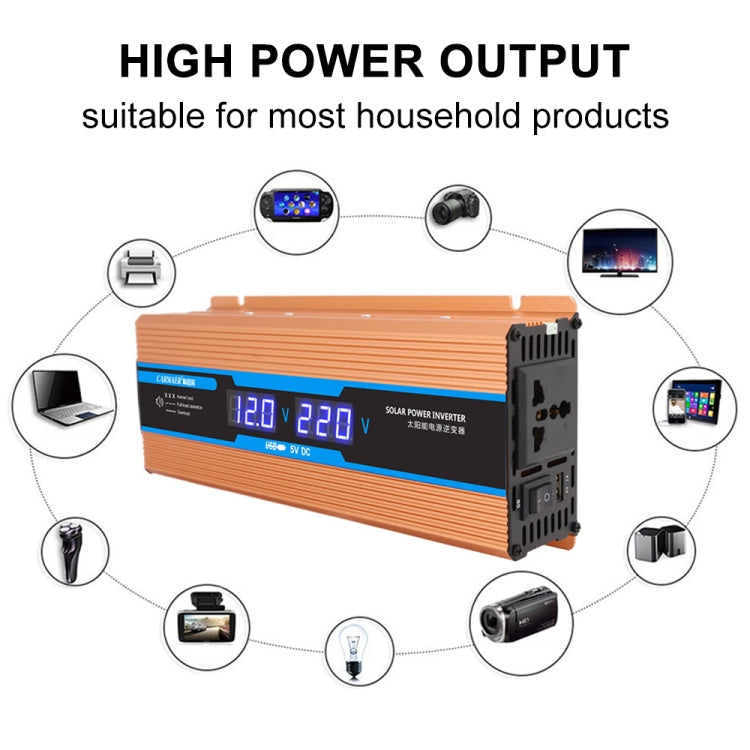 Carmaer Modified Sine Wave 48V to 220V 2200W Car Multi-function Double Digital Display Inverter Household Power Converter - Modified Square Wave by PMC Jewellery | Online Shopping South Africa | PMC Jewellery | Buy Now Pay Later Mobicred