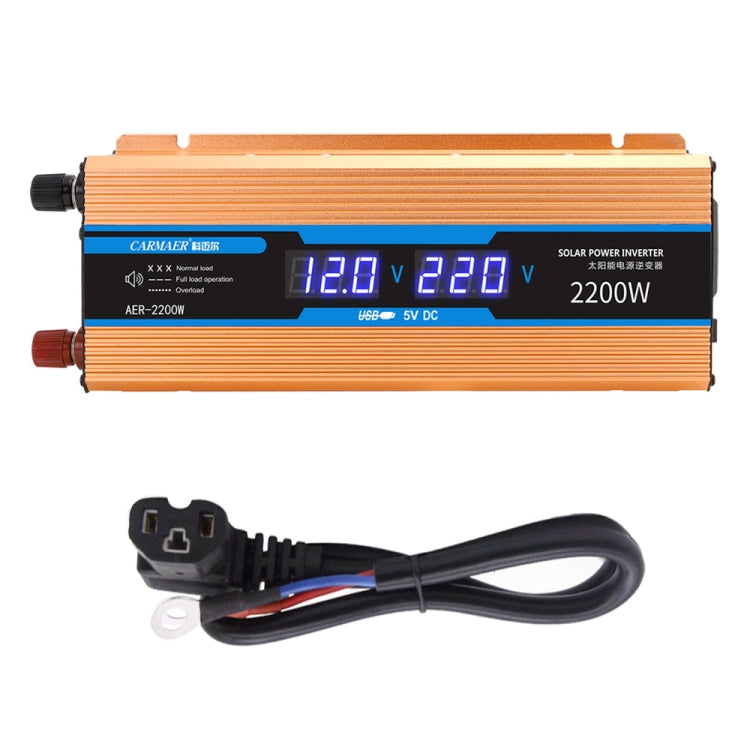 Carmaer Modified Sine Wave 60V to 220V 2200W Car Multi-function Double Digital Display Inverter Household Power Converter - Modified Square Wave by PMC Jewellery | Online Shopping South Africa | PMC Jewellery | Buy Now Pay Later Mobicred