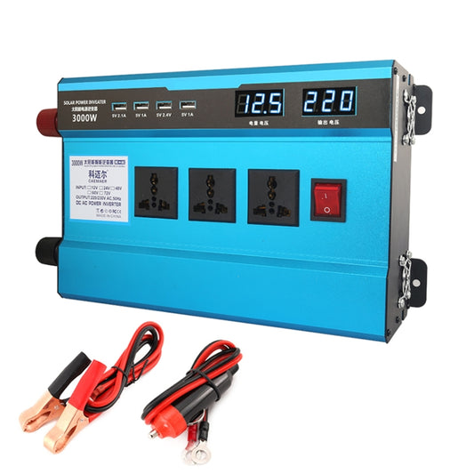 Carmaer 12V to 220V 3000W Intelligent Fan Car Double Digital Display Inverter Household Power Converter - Modified Square Wave by PMC Jewellery | Online Shopping South Africa | PMC Jewellery | Buy Now Pay Later Mobicred