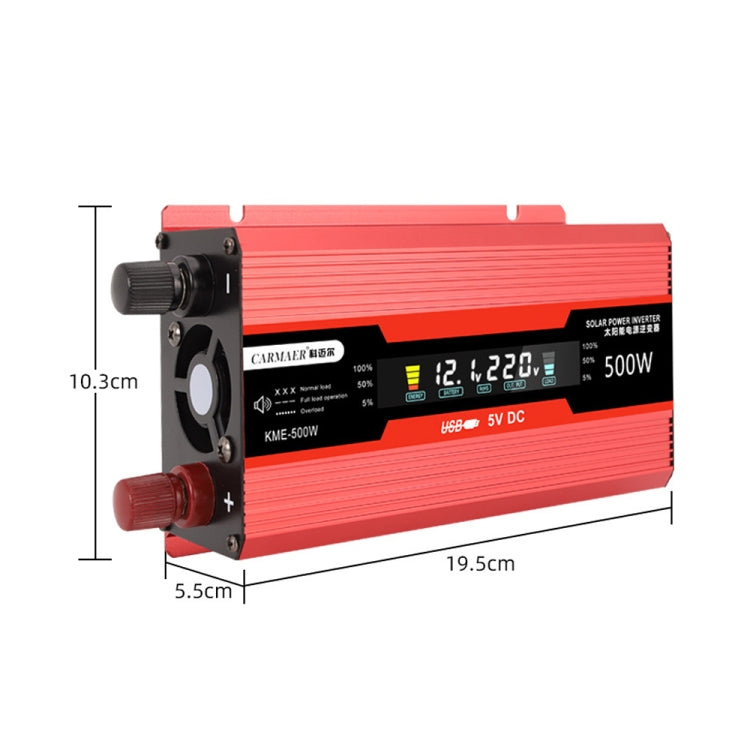 Carmaer Universal 48V to 220V 500W Car LCD Display Inverter Household Power Converter - Modified Square Wave by PMC Jewellery | Online Shopping South Africa | PMC Jewellery | Buy Now Pay Later Mobicred