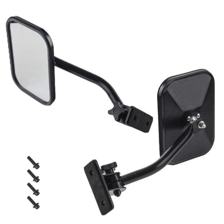 SF-JP-003 Pair  Car Side Door Rearview Mirror Adjustable Shape Angle Lens Blind Spot Exterior Mirror for Jeep Wrangler - Convex Mirror & Accessories by PMC Jewellery | Online Shopping South Africa | PMC Jewellery | Buy Now Pay Later Mobicred